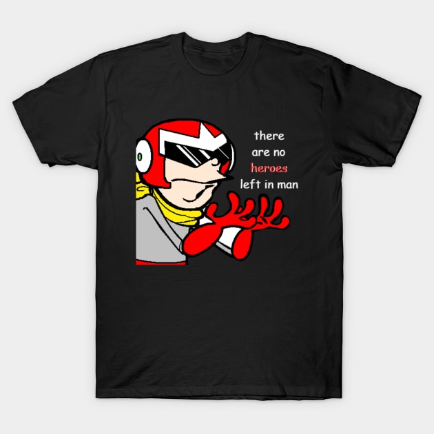 There are no heroes left in man T-Shirt by melikessocks